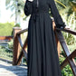 Plain Abaya With Zip Work