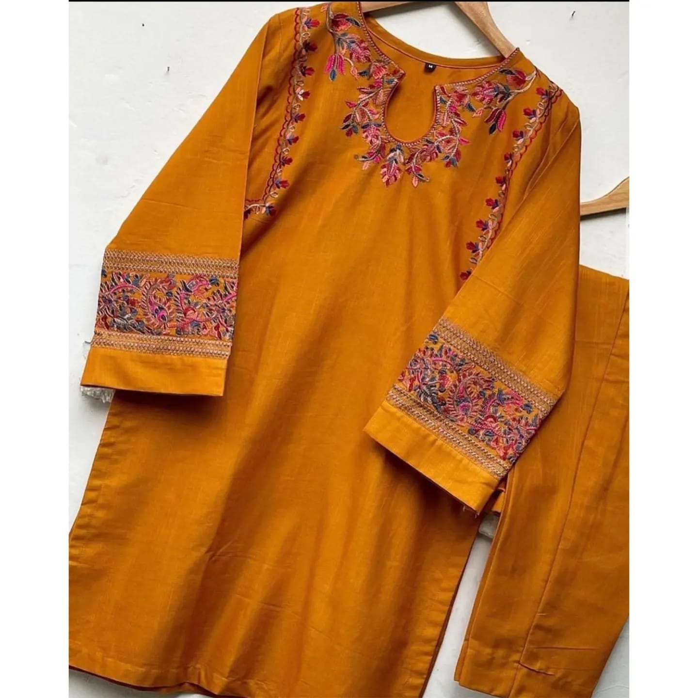 Khaddar Embroidery Two Piece