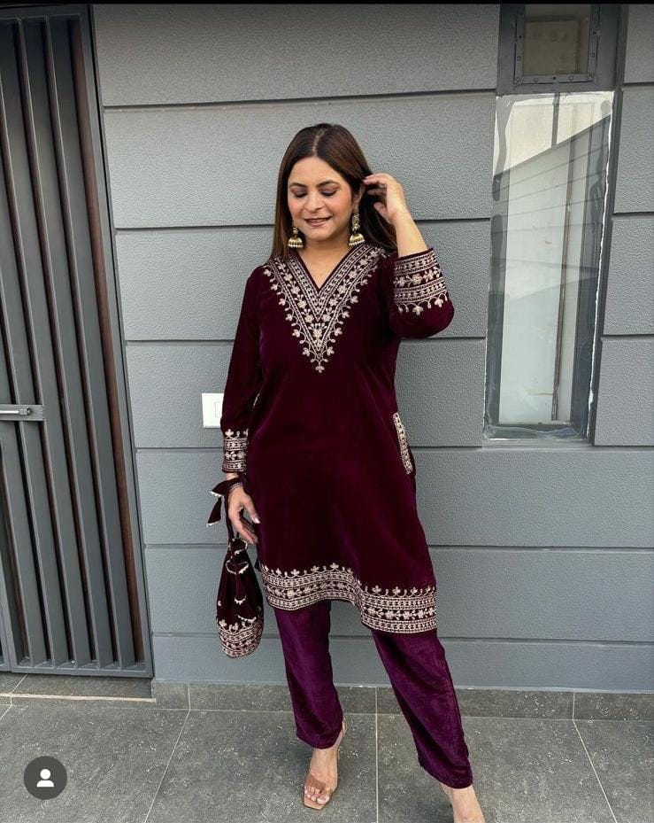 Suhani Velvet Two Piece