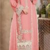 Peach Rose  Stitched Embroidered  3-PC Lawn