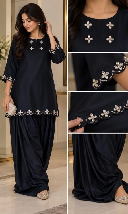 Black-decent- khadar -suit
