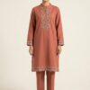 Terracotta-geometric-khaddar-suit